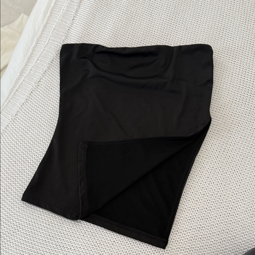 Black Tube Top with side slit